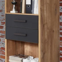 Büchervitrinen|Regalschränke*Pharao24 Schmales Standregal Lilames