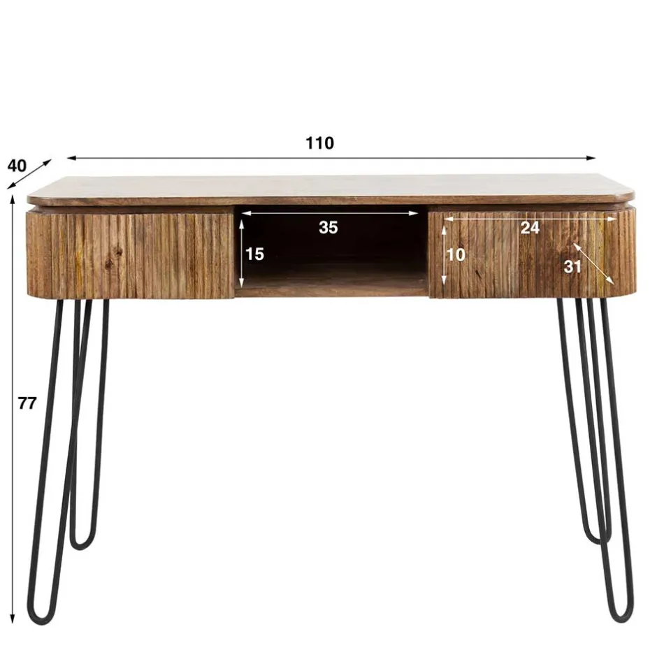 Pharao24 Schminktisch Sharay> Massivholztische|Computertische