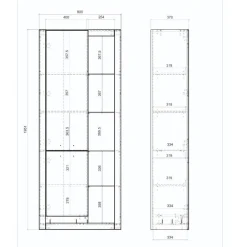 Vitrinenschrank|Wohnzimmervitrinen*Pharao24 Schrank Asprecca