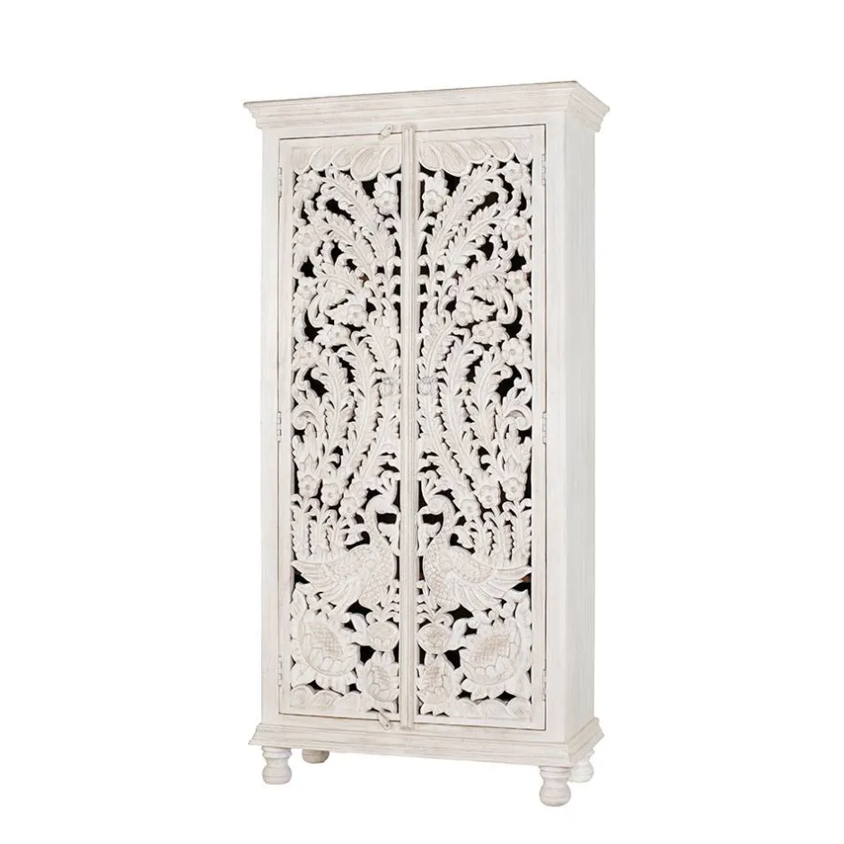 Massivholzmöbel|Wohnzimmerschrank*Pharao24 Schrank Holz Menorva