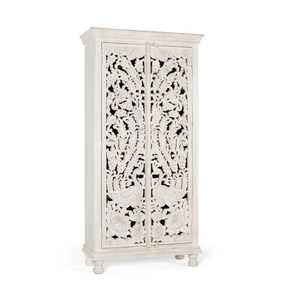 Massivholzmöbel|Wohnzimmerschrank*Pharao24 Schrank Holz Menorva