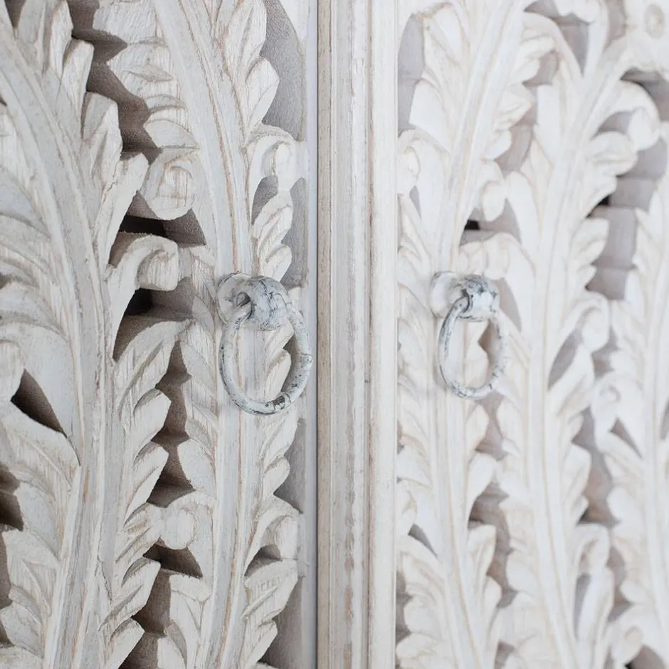 Massivholzmöbel|Wohnzimmerschrank*Pharao24 Schrank Holz Menorva