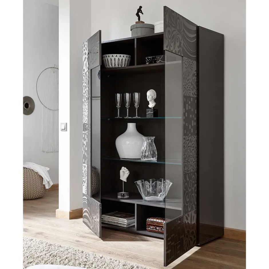 Pharao24 Schrank Vitrine Hancieda> Vitrinenschrank|Wohnzimmervitrinen