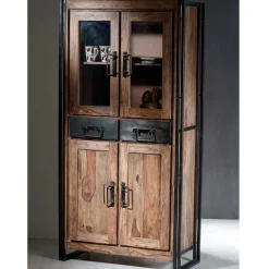 Vitrinenschrank|Stauraumvitrinen*Pharao24 Schrank Vitrine India