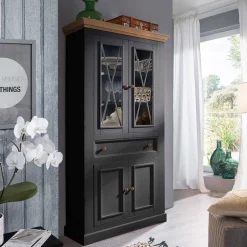 Vitrinenschrank|Wohnzimmervitrinen*Pharao24 Schrank Vitrine Ligolas