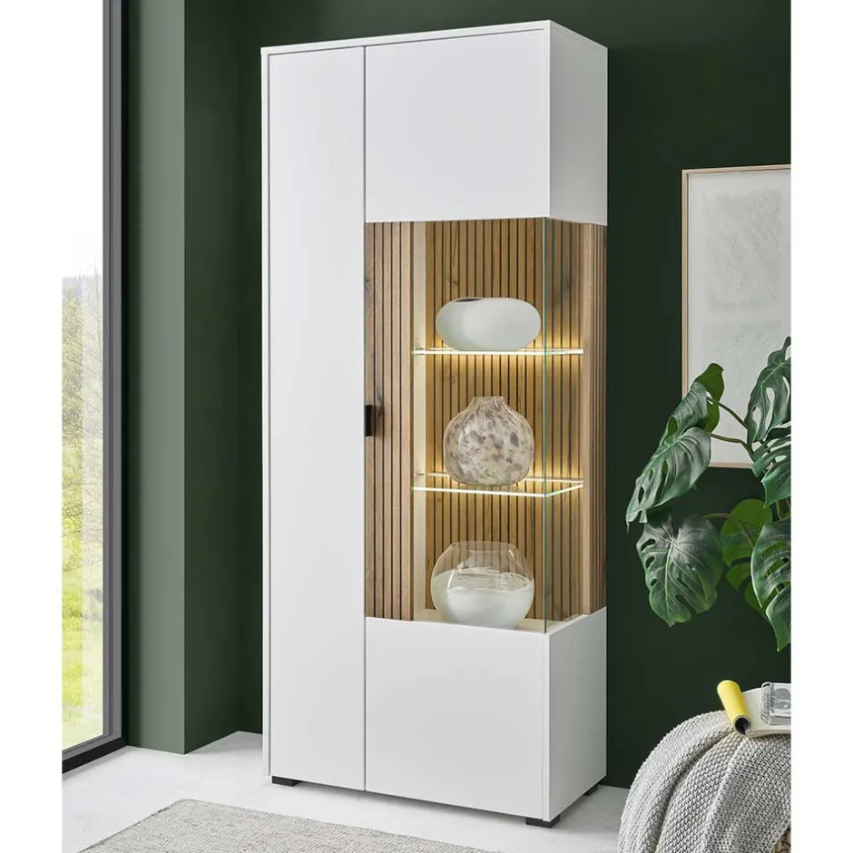 Vitrinenschrank|Stauraumvitrinen*Pharao24 Schrank Vitrine Saladd