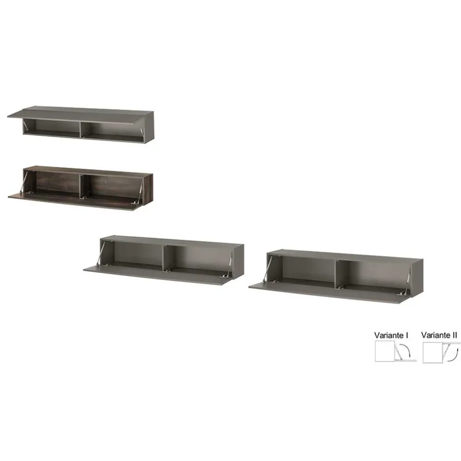 Wohnwand 300 Cm|Moderne Wohnwände*Pharao24 Schrankwand Hanniba