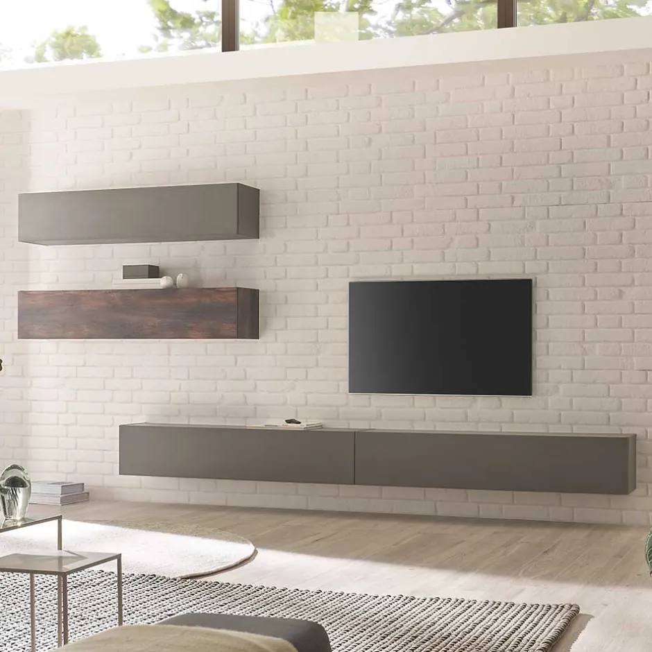 Wohnwand 300 Cm|Moderne Wohnwände*Pharao24 Schrankwand Hanniba