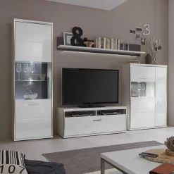 Wohnwand 300 Cm|Moderne Wohnwände*Pharao24 Schrankwand Lefaria