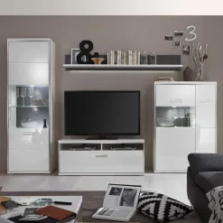 Wohnwand 300 Cm|Moderne Wohnwände*Pharao24 Schrankwand Lefaria