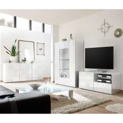 Moderne Wohnwände|Hochglanz Wohnwände*Pharao24 Schrankwand Peledrav