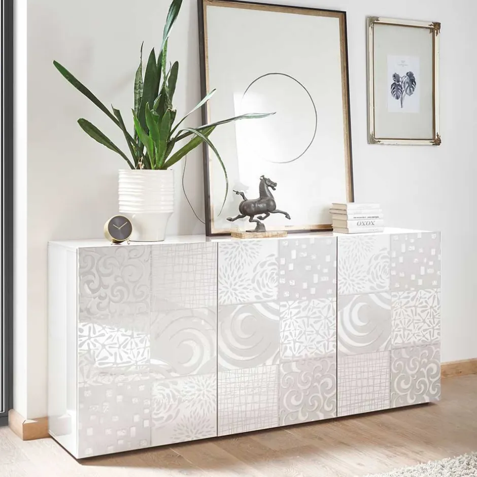 Moderne Wohnwände|Hochglanz Wohnwände*Pharao24 Schrankwand Peledrav