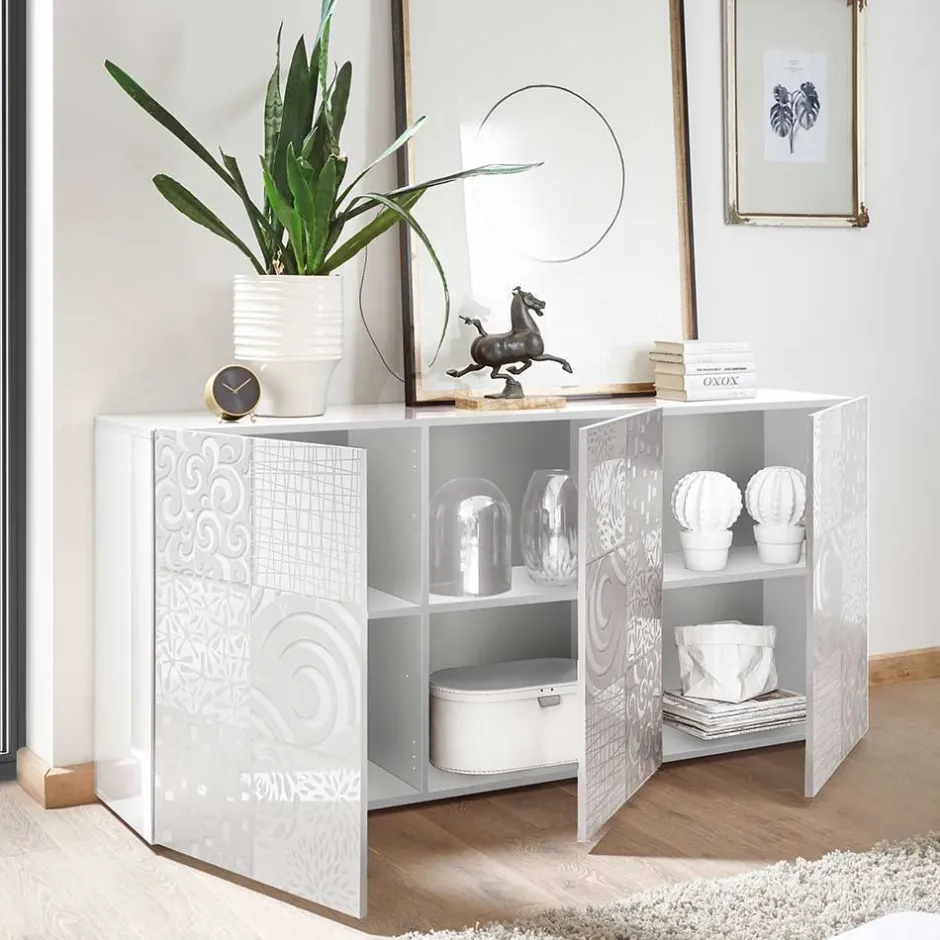 Moderne Wohnwände|Hochglanz Wohnwände*Pharao24 Schrankwand Peledrav