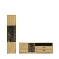 Moderne Wohnwände|Wohnwand 250 Cm*Pharao24 Schrankwand Wohnzimmer Ostoro