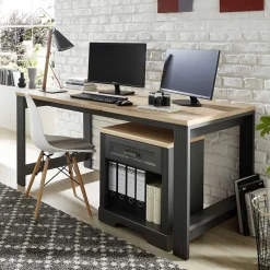 Pharao24 Schreibtisch Holz Optik Luoton><noscript><img width=