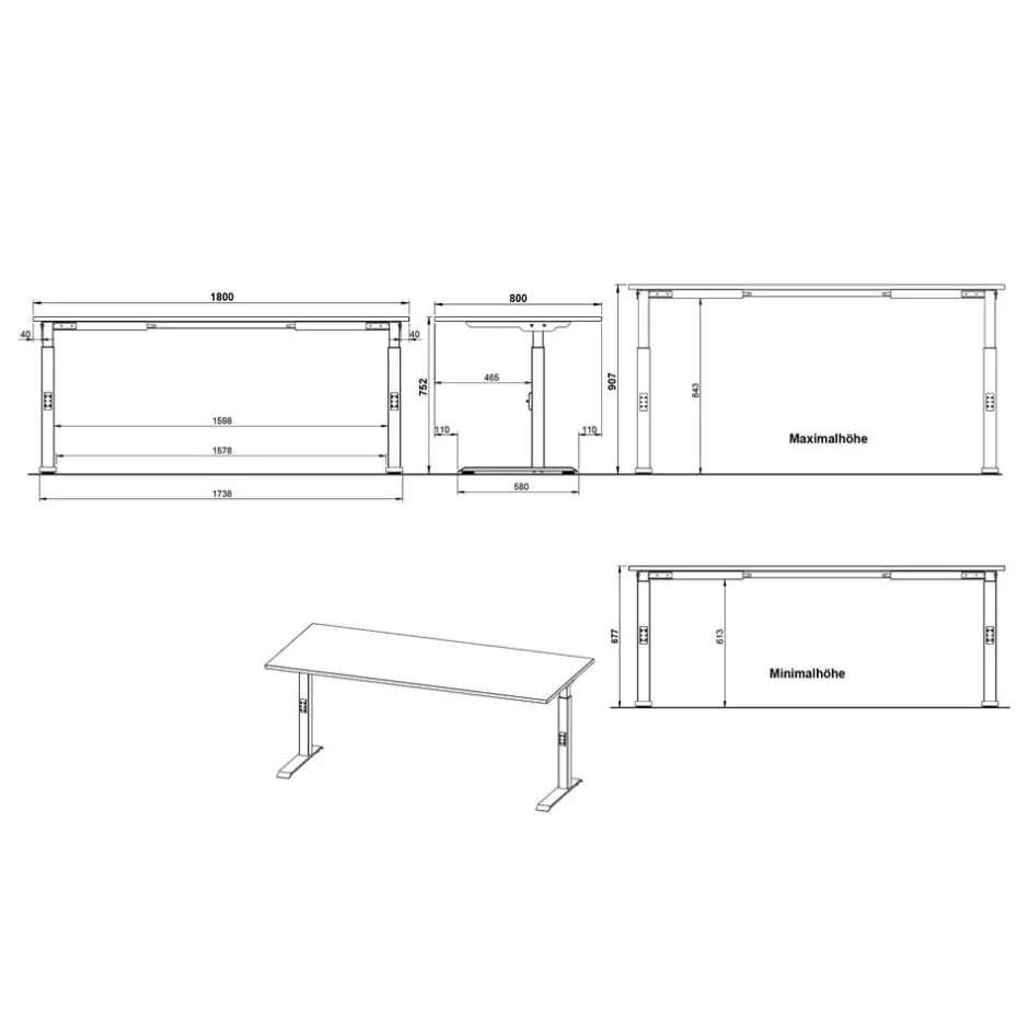 Pharao24 Schreibtisch Juanda> Schreibtische
