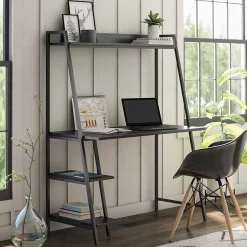 Schreibtische*Pharao24 Schreibtisch mit Ablagen Partida