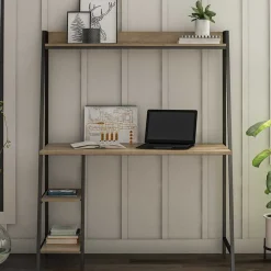 Pharao24 Schreibtisch mit Regal Vester><noscript><img width=