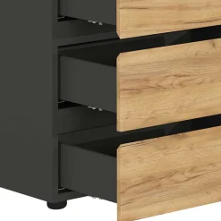 Pharao24 Schreibtisch mit Schrankelement Charin><noscript><img width=