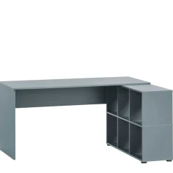 Pharao24 Schreibtisch mit Seitenregal Hermine> Schreibtische