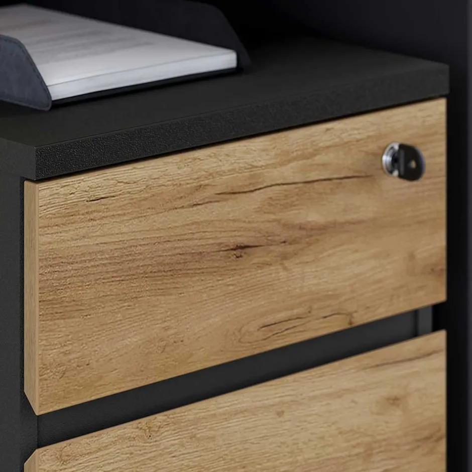 Büroschränke|Aktenschränke*Pharao24 Schreibtischrollcontainer Charin