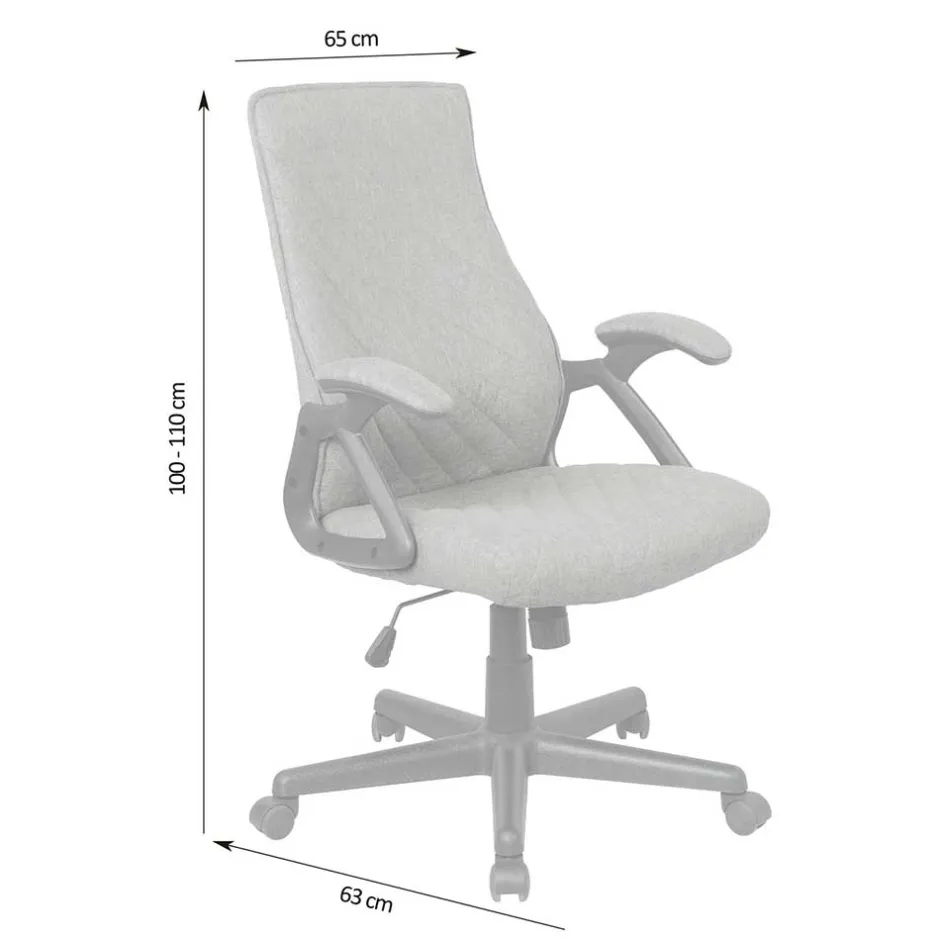 Pharao24 Schreibtischstuhl mit Armlehnen Fiorina> Bürostuhl