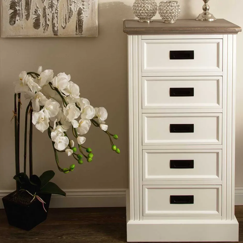 Massivholz Kommoden|Flurkommoden*Pharao24 Schubkastenkommode Eminia