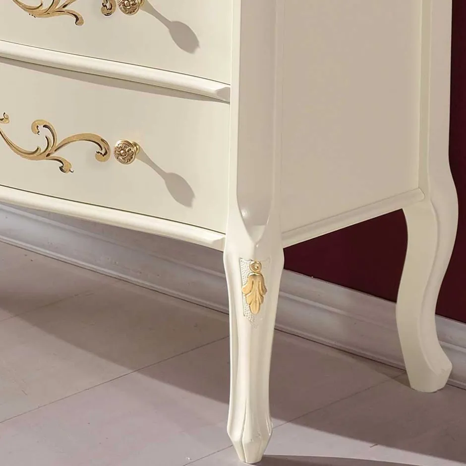 Massivholzmöbel|Küchenkommode*Pharao24 Schubkastenkommode Lotresca