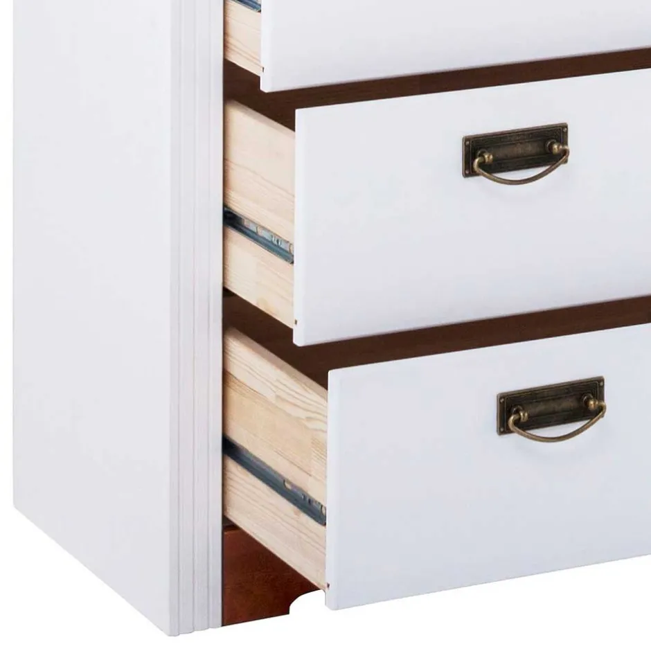 Pharao24 Schubkastenkommode Raimon> Küchenkommode|Massivholz Kommoden