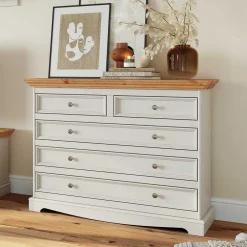 Massivholzmöbel|Küchenkommode*Pharao24 Schubkastenkommode Renero