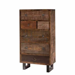 Pharao24 Schubkastenkommode Tamila> Massivholz Kommoden|Flurkommoden