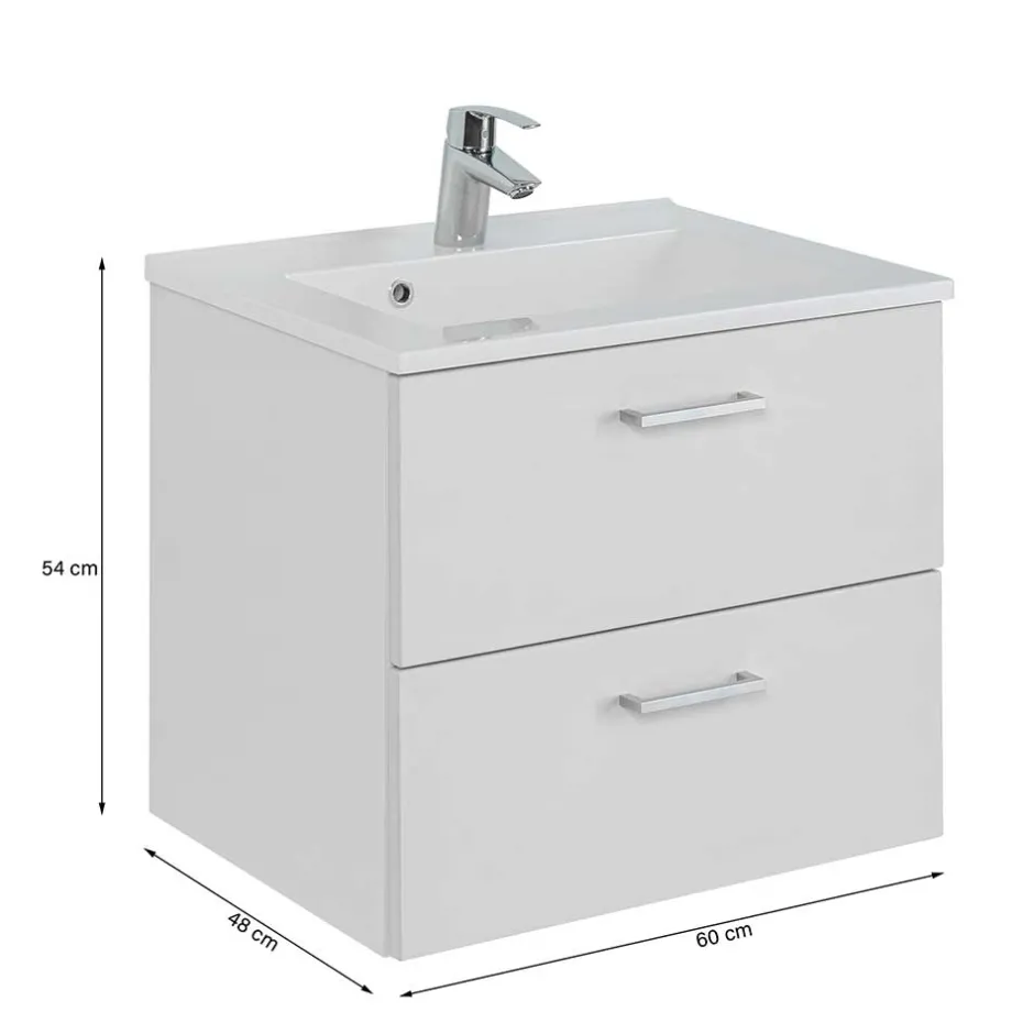 Waschbeckenunterschränke*Pharao24 Schubladen Waschtisch Mosiana