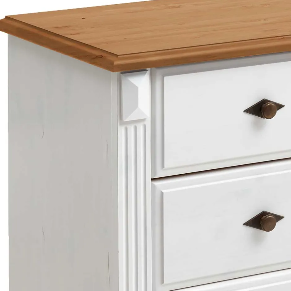 Pharao24 Schubladenkommode Bazna> Massivholzmöbel|Küchenkommode