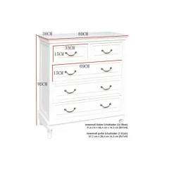 Küchenkommode|Massivholz Kommoden*Pharao24 Schubladenkommode Cianova