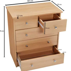 Flurkommoden|Schlafzimmerkommoden*Pharao24 Schubladenkommode Galpava