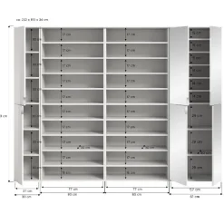 Pharao24 Schuhgarderobe weiß Ridonner><noscript><img width=