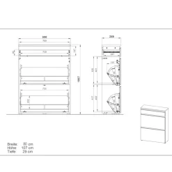 Schuhschränke|Schuhkipper*Pharao24 Schuhkipper Alouis