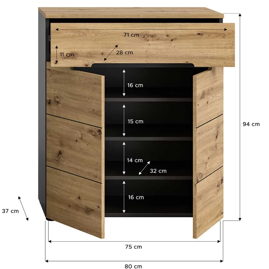 Pharao24 Schuhschrank Alexandro> Schuhschränke