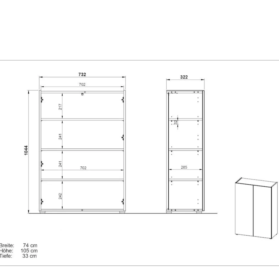 Schuhschränke*Pharao24 Schuhschrank Diadani