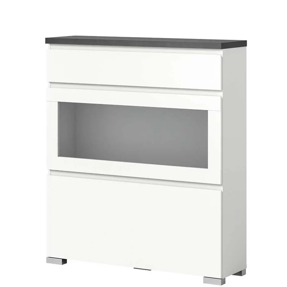 Schuhschränke|Schuhkipper*Pharao24 Schuhschrank mit Glasklappe Houstna