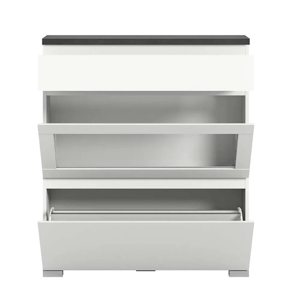 Schuhschränke|Schuhkipper*Pharao24 Schuhschrank mit Glasklappe Houstna