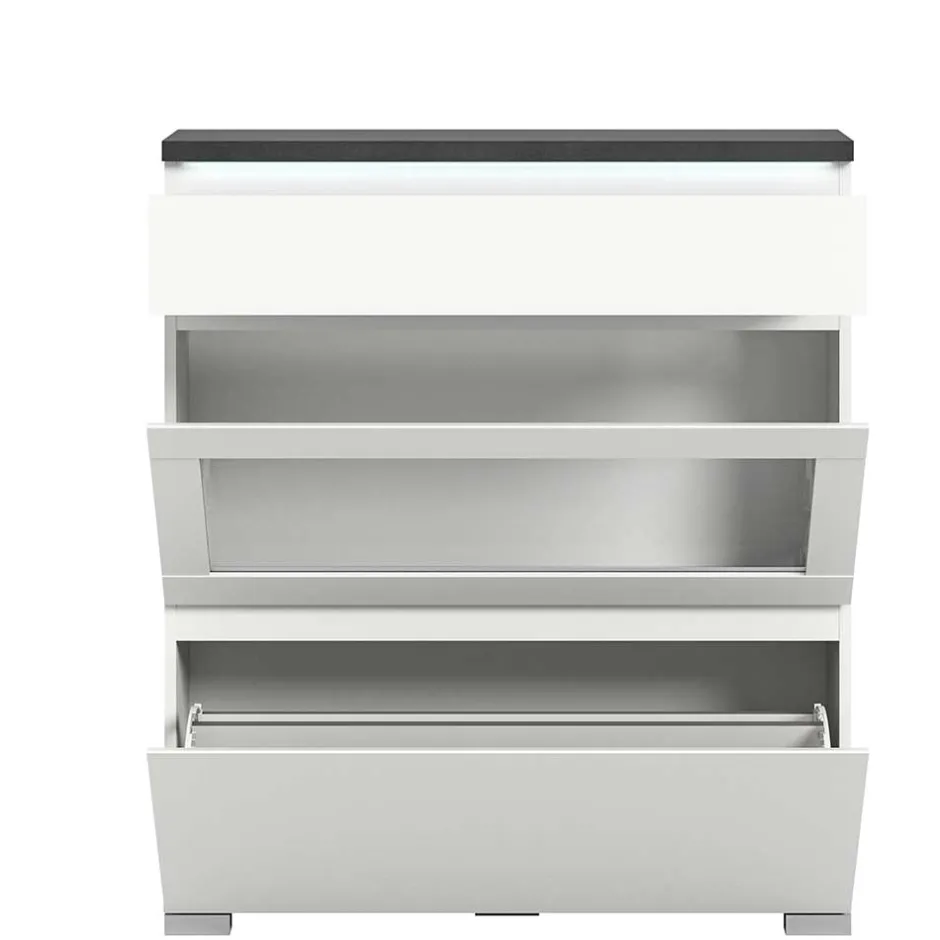 Schuhschränke|Schuhkipper*Pharao24 Schuhschrank mit Glasklappe Houstna