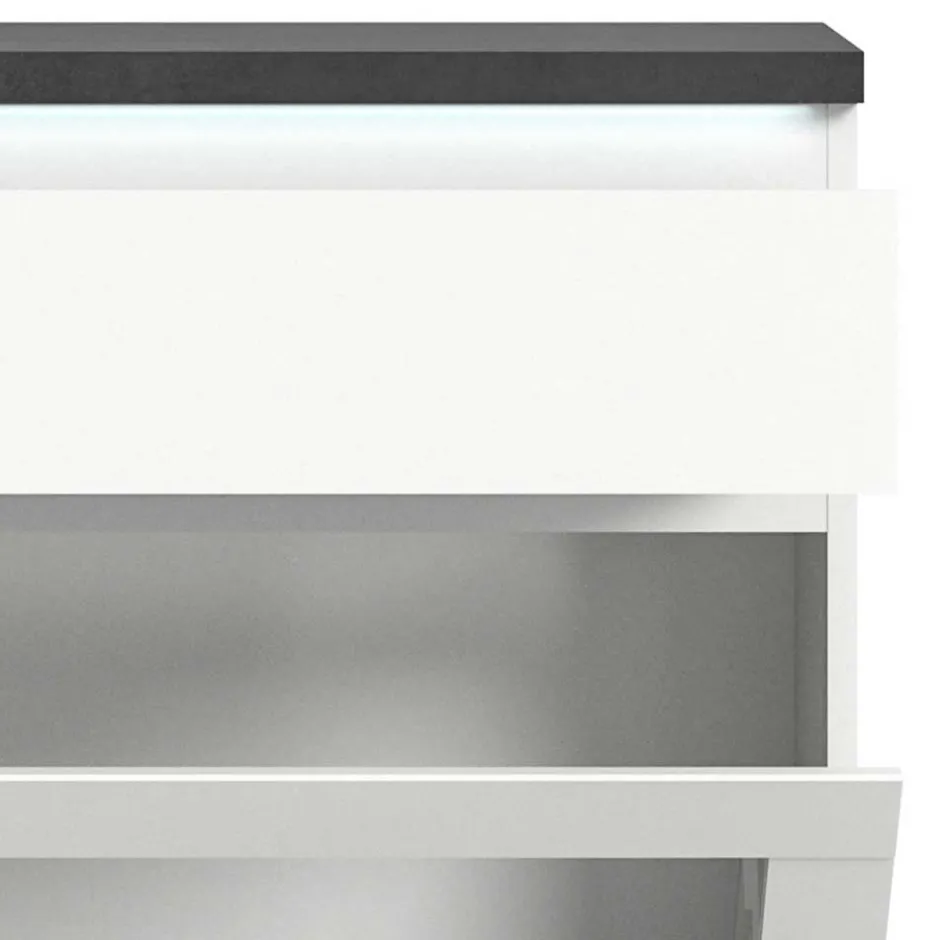 Schuhschränke|Schuhkipper*Pharao24 Schuhschrank mit Glasklappe Houstna