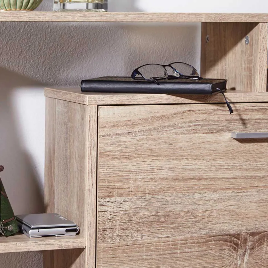 Pharao24 Schuhschrank mit Regal Nena> Schuhkipper|Schuhschränke