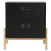 Schlafzimmerkommoden|Nachtkommoden*Pharao24 Schwarze Schubladenkommode Abelynta