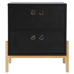 Schlafzimmerkommoden|Nachtkommoden*Pharao24 Schwarze Schubladenkommode Abelynta
