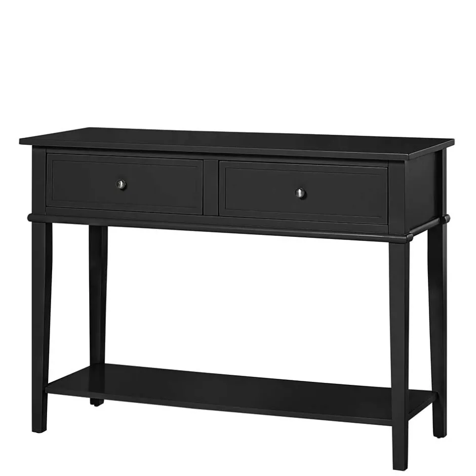 Wohnzimmertisch|Konsolentische*Pharao24 Schwarze Tischkonsole Quado