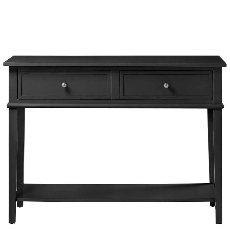 Wohnzimmertisch|Konsolentische*Pharao24 Schwarze Tischkonsole Quado