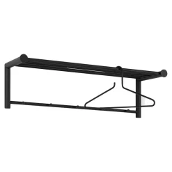 Wandgarderoben*Pharao24 Schwarze Wandgarderobe Agruma