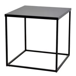 Beistelltische*Pharao24 Schwarzer Beistelltisch Merida